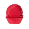 Cupcake Vormpjes HoM Dieprood 50x33mm. 500st.