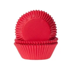 Cupcake Vormpjes HoM Dieprood 50x33mm. 500st.