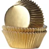 Cupcake Vormpjes HoM Folie Goud 51x38mm. 500st.