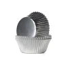 Cupcake Vormpjes HoM Folie Zilver 51x38mm. 24st.