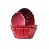 Cupcake Vormpjes HoM Folie Rood 51x38mm. 24st.