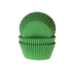 Cupcake Vormpjes HoM Grasgroen 50x33mm. 500st.