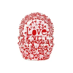 Cupcake Vormpjes HoM Love 50x33mm. 50st.