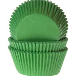 Cupcake Vormpjes HoM MINI Grasgroen 35x23mm. 60st.