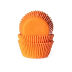 Cupcake Vormpjes HoM Oranje 50x33mm. 500st.