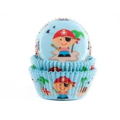 Cupcake Vormpjes HoM Piraat 50x33mm. 50st.