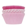 Cupcake Vormpjes HoM Roze Assortiment 50x33mm. 75st.