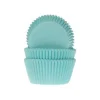Cupcake Vormpjes HoM Turquoise 50x33mm. 50st.