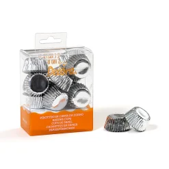 Cupcake Vormpjes MINI Silver Ø27x17(h) mm 180 stuks