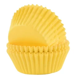 Cupcake Vormpjes PME Geel 60 stuks