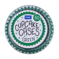 Cupcake Vormpjes PME Groen 60 stuks