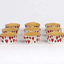 Cupcake Vormpjes PME Hartjes 30 stuks