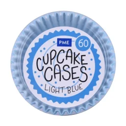 Cupcake Vormpjes PME Licht Blauw 60 stuks