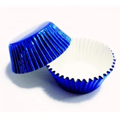 Cupcake Vormpjes PME Metallic Blauw 30 stuks