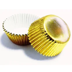 Cupcake Vormpjes PME MINI Goud 45 stuks
