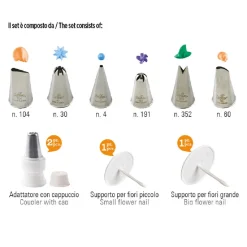 Decora Spuitmondjes Set Bloemen 10st**