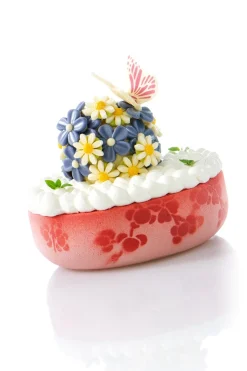 Dobla Chocoladedecoratie Paars Bloemetje (120 stuks)