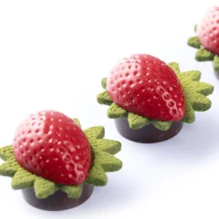 Dobla Chocoladedecoratie Aardbeien Schelp (54 stuks)