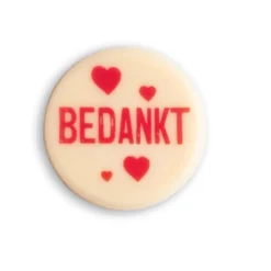 DV Chocoladedecoratie Bedankt 175st