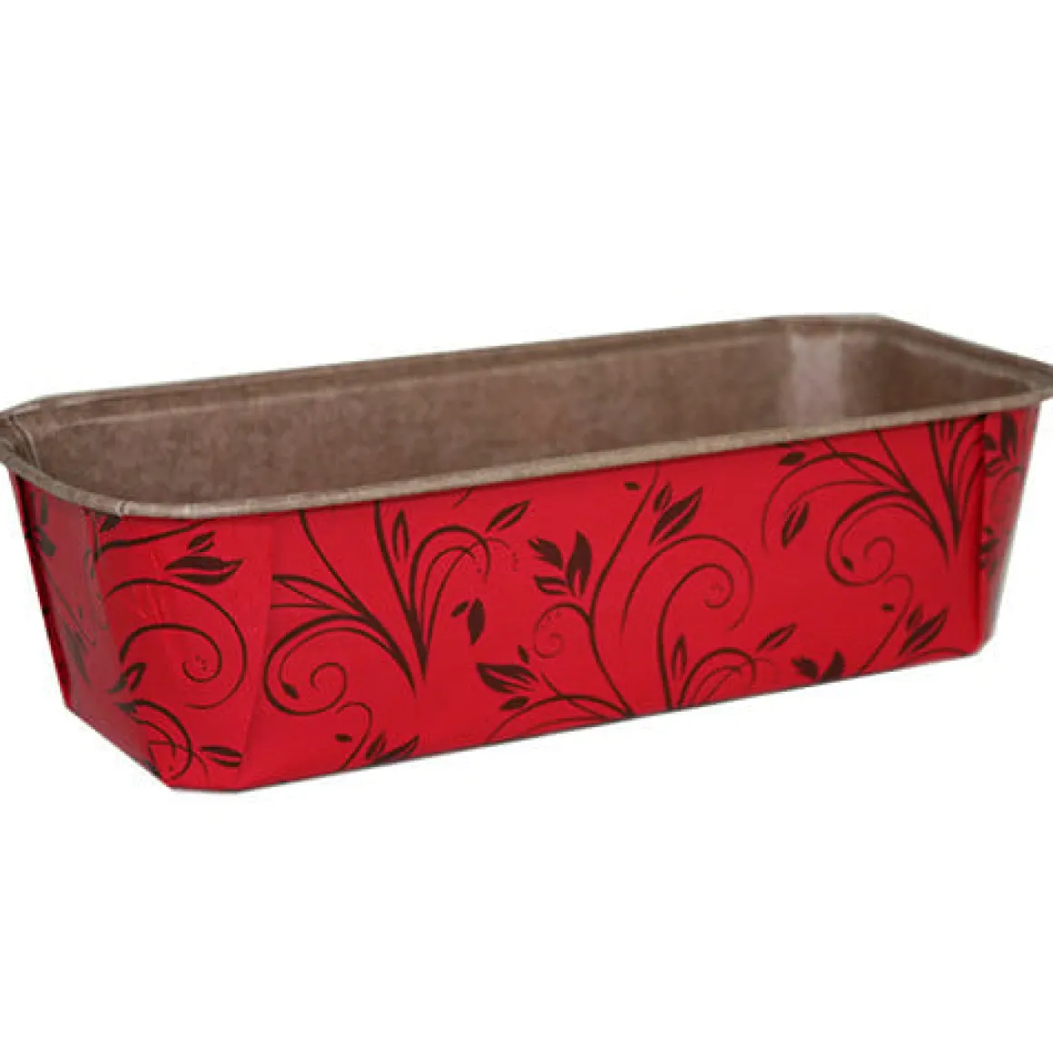 Ecopack Bakvorm 20x7,3x6,2cm Rood (per stuk)**