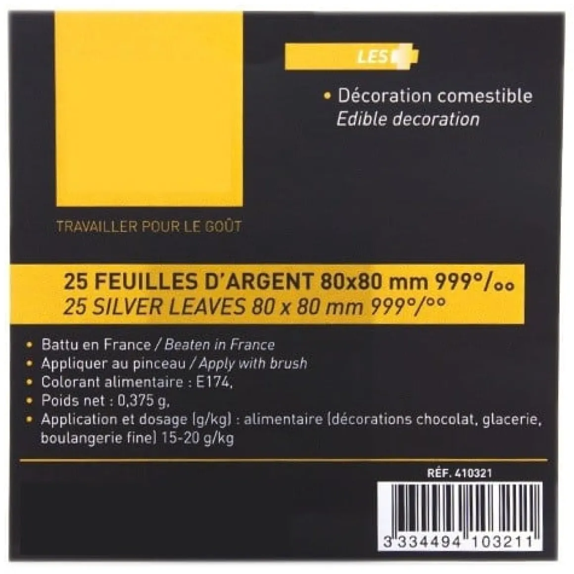 Eetbaar Bladzilver 25 sheets