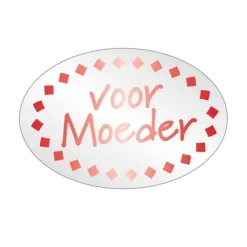 Etiket 'Voor Moeder' 500 stuks**