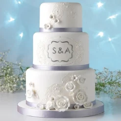 Fondant Rozen Wit Assortiment 12 stuks