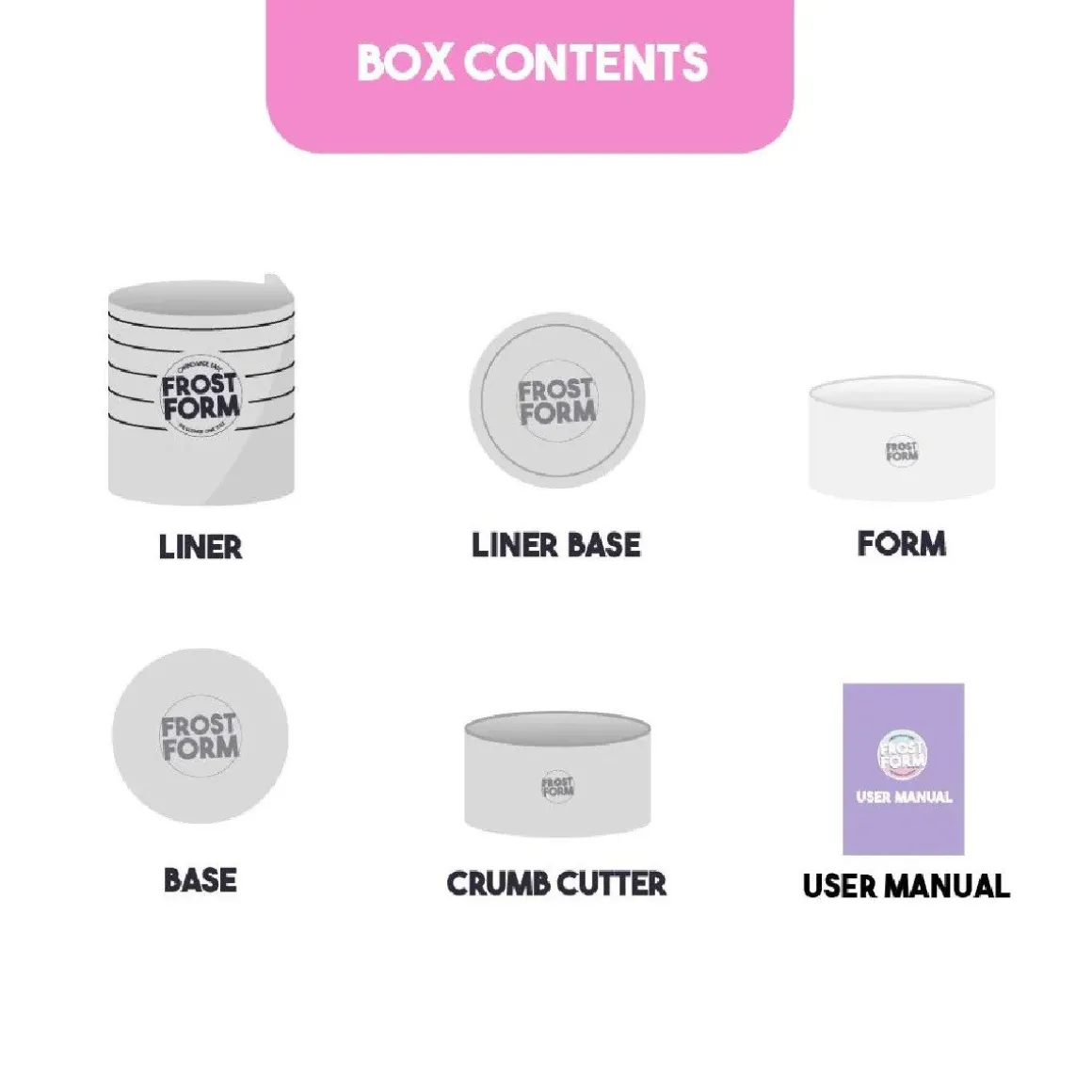 Frost Form Taart Coating Kit Rond 25cm