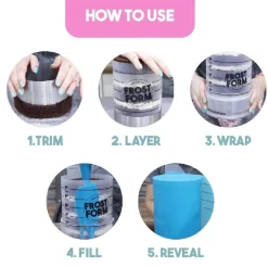 Frost Form Taart Coating Kit Rond 15cm