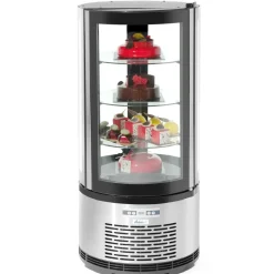Hendi Arktic Gebaksvitrine Rond 100 Liter
