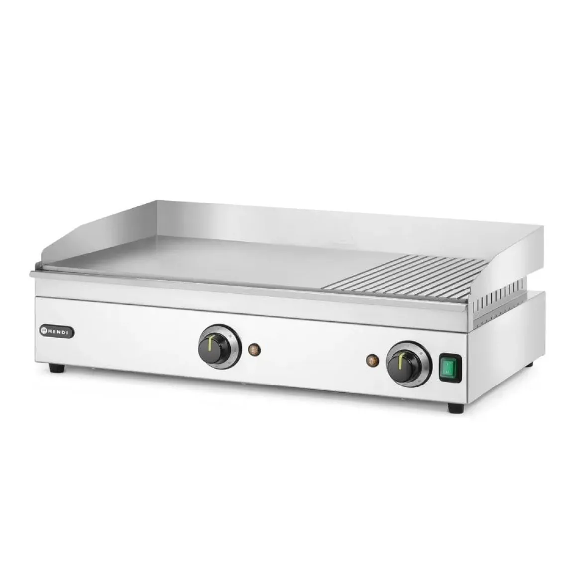 Hendi Bakplaat 1/3 geribbeld 220V/3500W