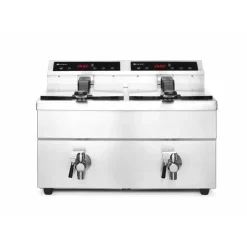 Hendi Inductie friteuse met aftapkraan - 2 x 8L