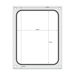 Hendi Traysealer matrix container 227x178 mm
