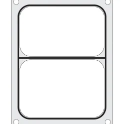 Hendi Traysealer matrix Twee-delige container 227x178 mm