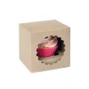 HoM Cupcake Doosje 1 Kraft (incl. tray met venster) 3st.
