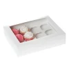 HoM Cupcake Doosje 12 Wit (incl. tray met venster) 2st.