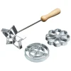 Kitchen Craft Rozet Mallen IJzer Set/3