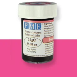 Kleurstof gel PME Hot Pink 25 gram