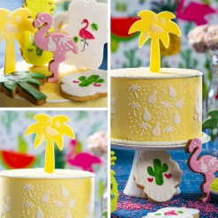 Koekjes Uitstekers Flamingo en Palmboom