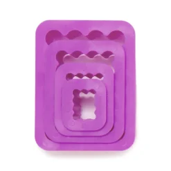 Koekjes Uitstekerset Rechthoek met Kartel 4st.