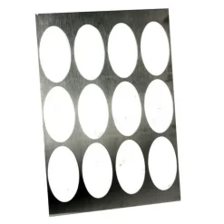 Logo-galettes sjabloon RVS Ovaal Groot