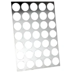 Logo-galettes sjabloon RVS Rond