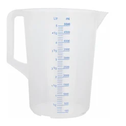 Maatbeker Kunststof, 5 liter