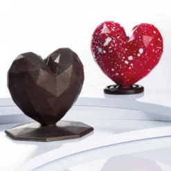 Martellato Chocolade Holvorm Diamant Hart (6x) 70x66x20mm
