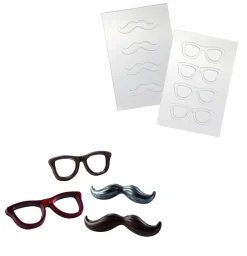 Martellato Chocolademal Snor en Bril (8x)