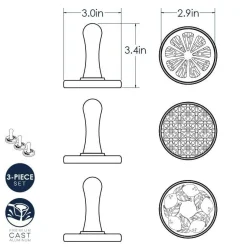 Nordic Ware Koekjesstempel Citrus Set/3