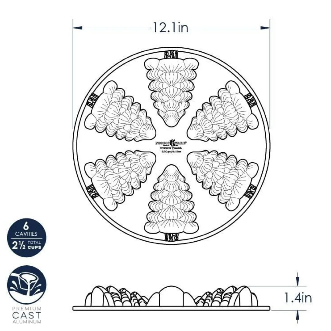 Nordic Ware Sparren Bakvorm Rond