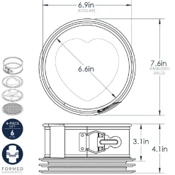 Nordic Ware Springvorm Ø17,5cm Set/3