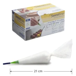 One Way Wegwerp Spuitzak (Cornetje) Transparant 50x 21x12cm