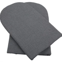 Ovenwanten Blauw Geruit Hittewerend extra dik